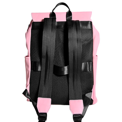 Rear-view of pink Alpha Kappa Alpha Laptop Backpack