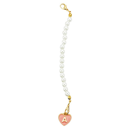 Tumbler Charm | Heart | Pearls