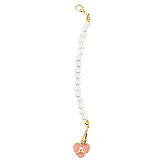 Tumbler Charm | Heart | Pearls