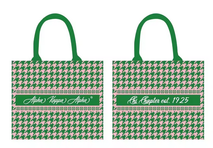 Alpha Kappa Alpha® Houndstooth Tote [Canvas]