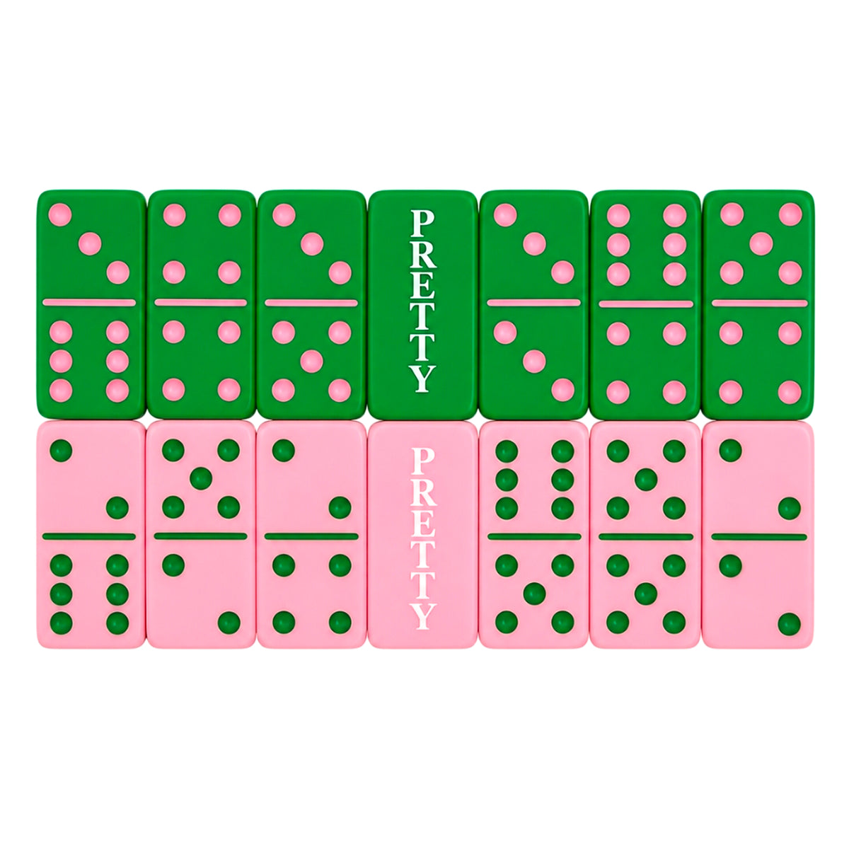 Pretty Double-Six Dominoes Set