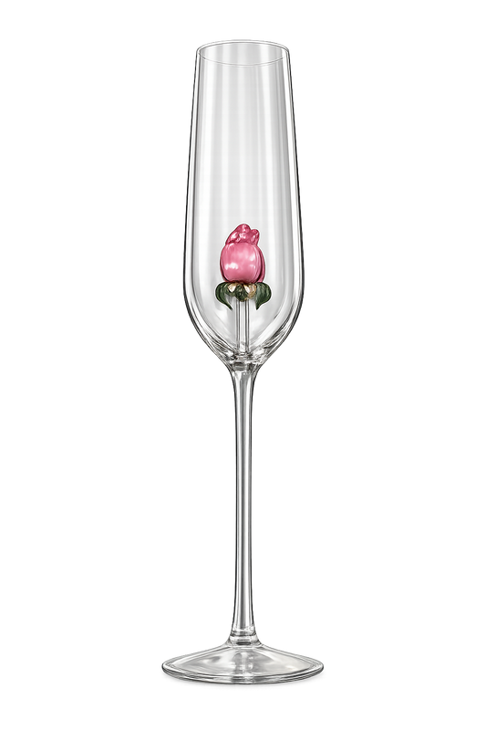Pink Tea Rose Glassware