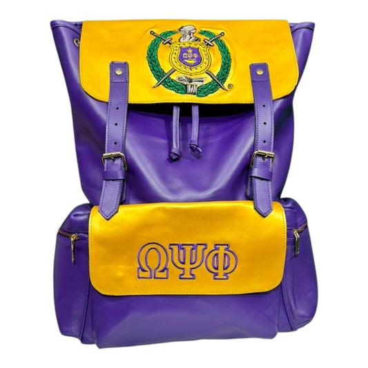 15 Sept Release | ΩΨΦ® + Escutcheon Backpack [Full Grain Cowhide]